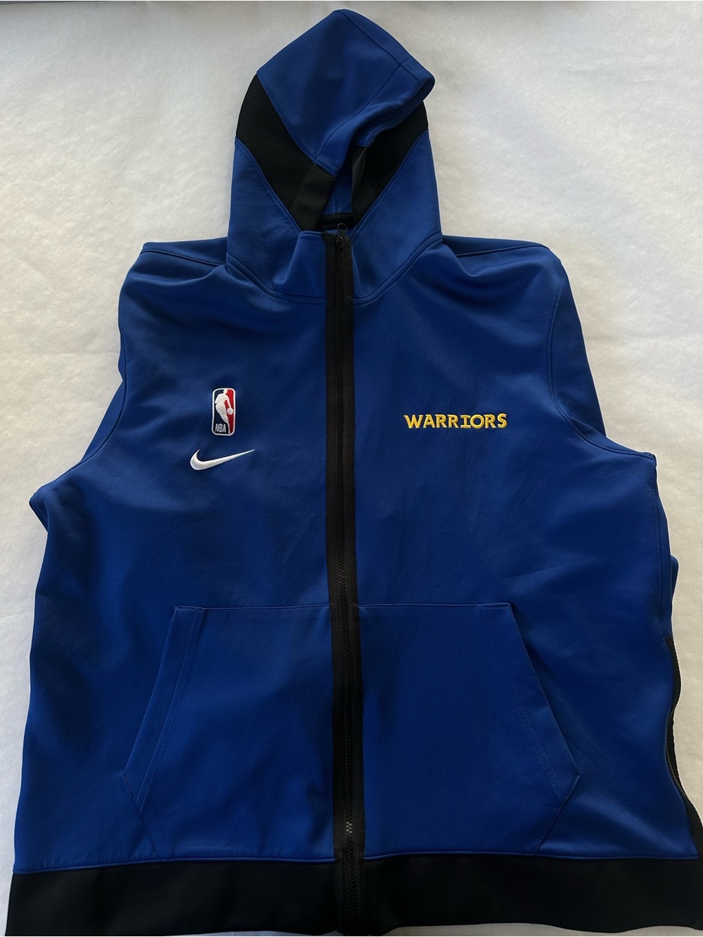 Nike Dri-fit Mens Golden State Warriors Showtime Full Zip Hoodie Jacket Size XLL